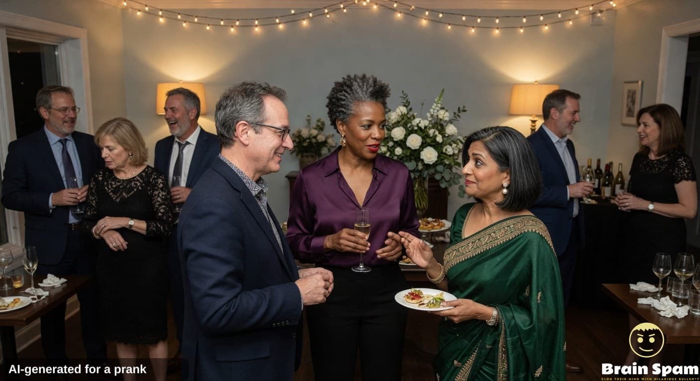Hostess Dedicates Entire Evening To Reintroducing Same Two Guests Over And Over